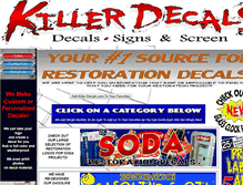 Tablet Screenshot of killer-decals.com